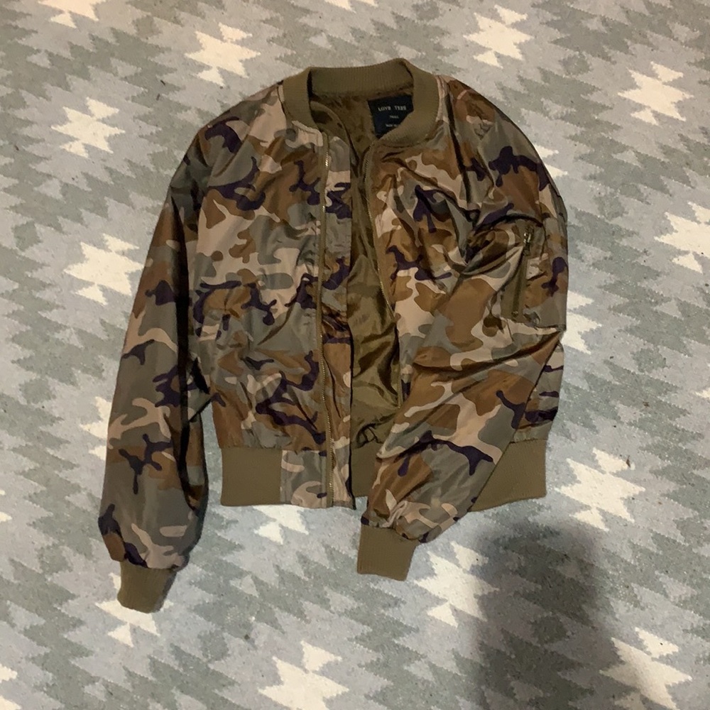Cammo Bomber Jacket